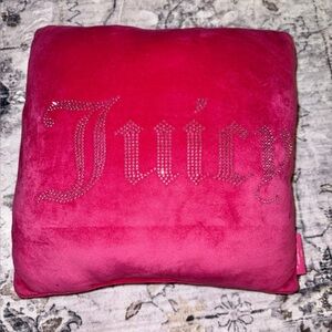 juicy couture hot pink bling pillow